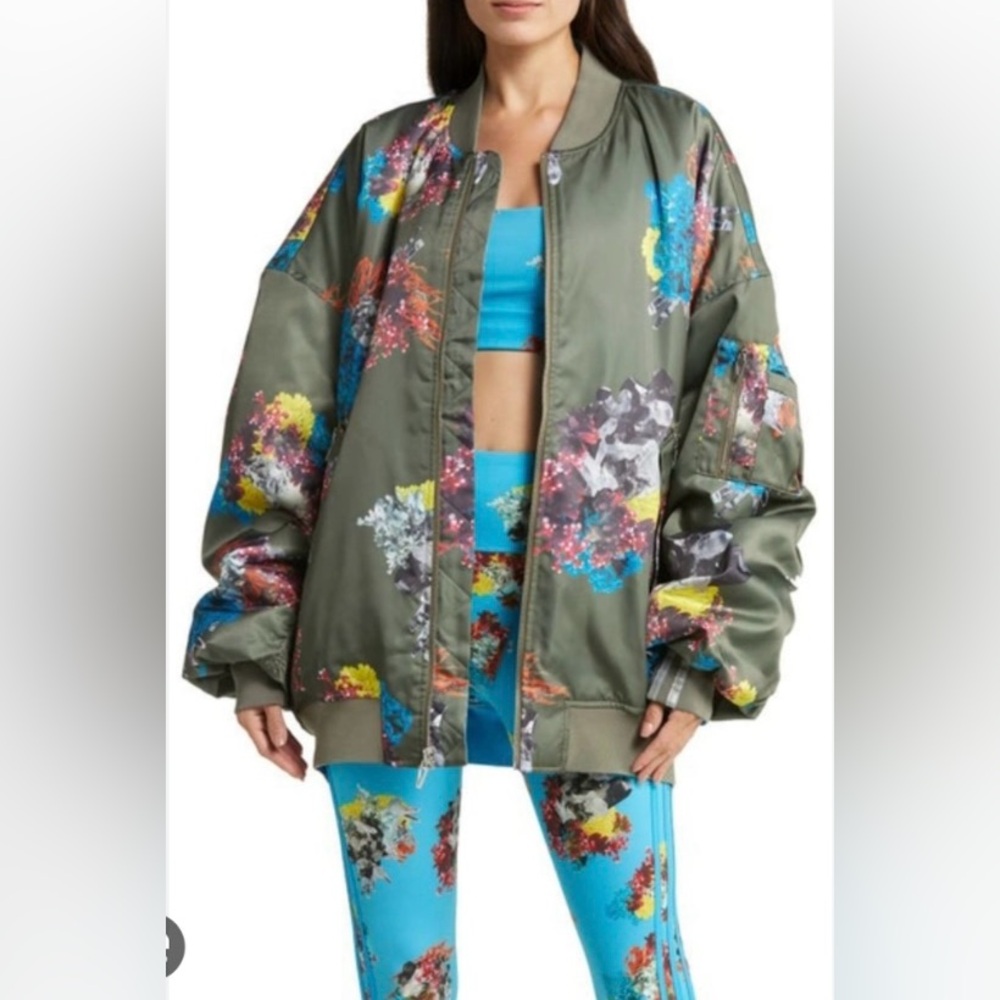 IVY PARK X Adidas Unisex REVERSABLE satin bomber jacket